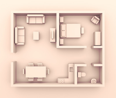 平面图3d渲染