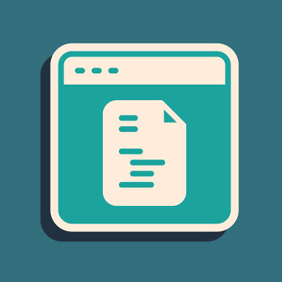 绿色软件，网页开发者编程代码图标隔离在绿色背景上。Javascript是计算机随机脚本部分的程序代码