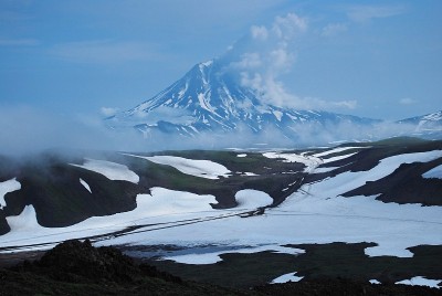 堪察加半岛山Kluchevskaya