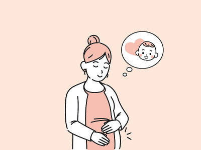孕妇插图