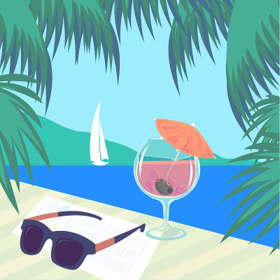 夏天的剪贴画。