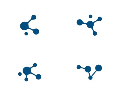 分子矢量图标插图