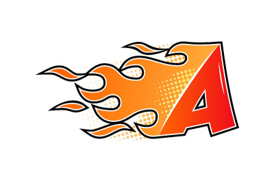 燃烧abc字母颜色集