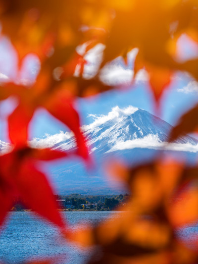 富士山秋色，日本