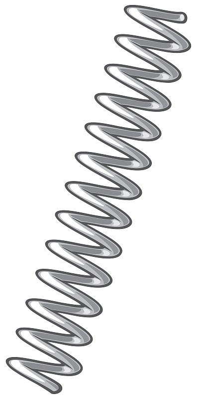 金属弹簧矢量图