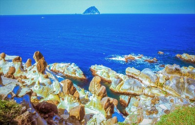 台湾海岸风光，基隆海岸线