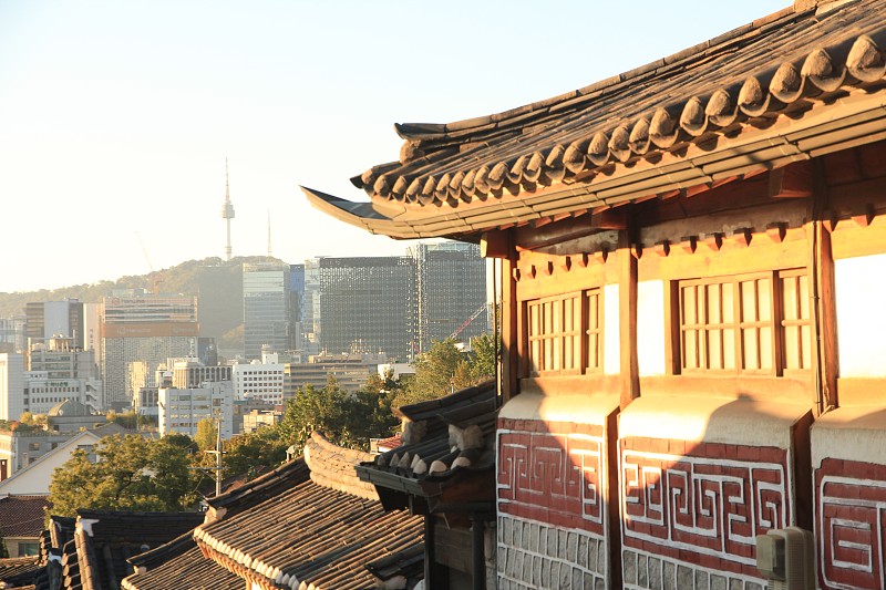 韩国首尔北川韩屋村