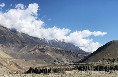 Awesome Himalayan Mountains in Mustang kingdom, Ne