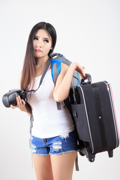 漂亮的女人旅行