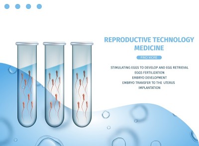 生殖医学技术。精子在烧杯
