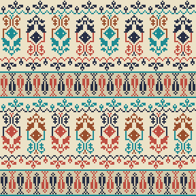 Palestinian embroidery pattern