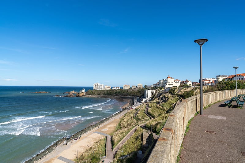 比亚里茨的Plage de la Cote Basque海滩