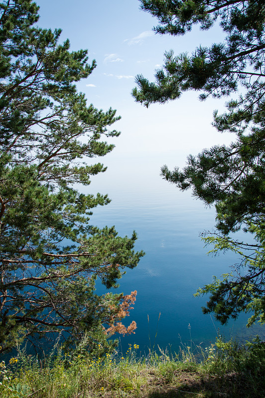 俄罗斯西伯利亚贝加尔湖田园诗般的风景