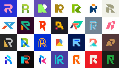 抽象标志集合与字母R