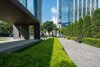 中国山东省青岛金融街的办公楼
