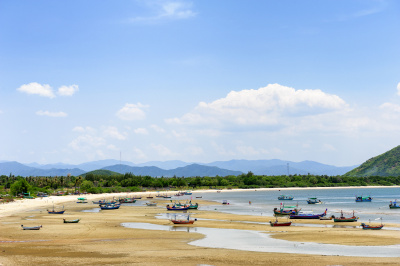 在泰国的海滩。