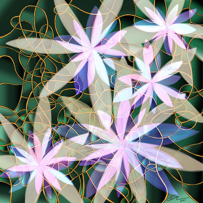 Space Flowers插图，Alia Ollikainen