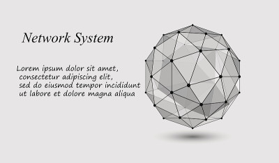 3d几何矢量背景商业或科学演示。