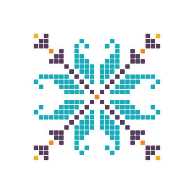 Cross stitch motif.