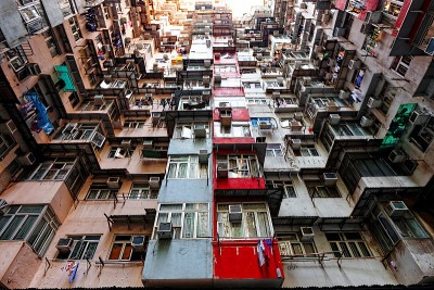 香港的旧公寓