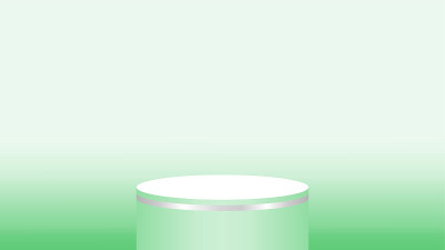 3d pedestal cylinder circle green soft for cosmeti