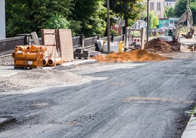道路建设中的沥青工作