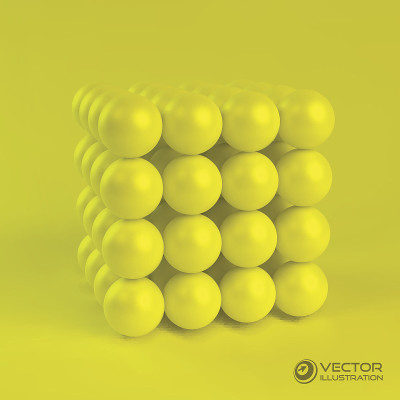 3 d矢量插图。