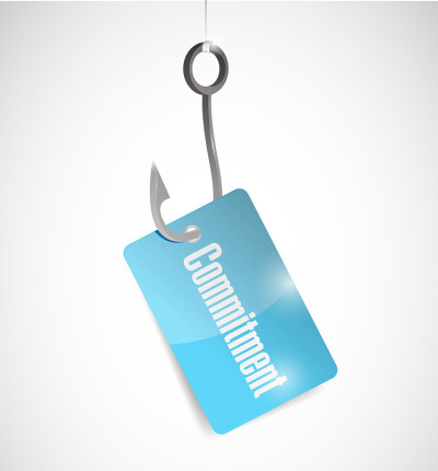 Commitment hook illustration design