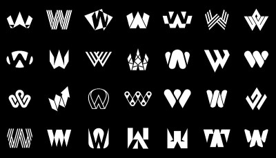 抽象标志集合与字母W