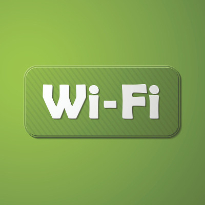 自由区wi-fi，贴纸