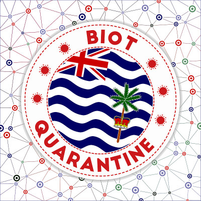 Quarantine in BIOT sign.