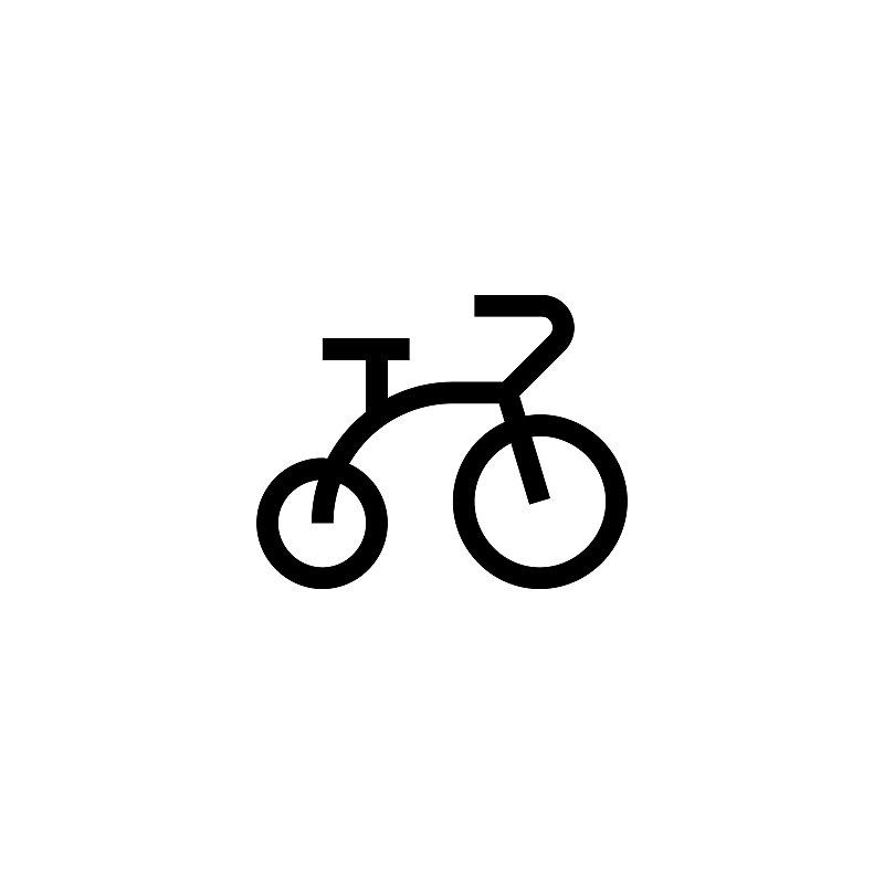 Bicycle icon symbol vector eps 10预览效果