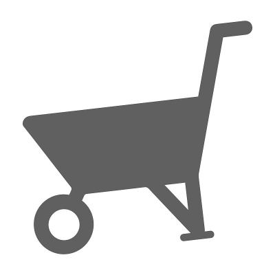 农业车，泥土载体，农具，覆盖物，手推车图标