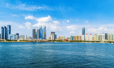 青岛城市建筑景观与天际线
