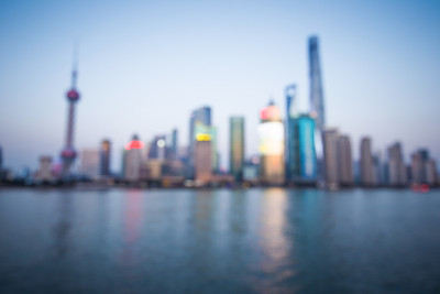 中国，上海，现代化的城市摩天大楼