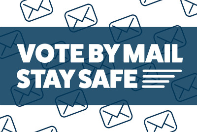 Vote by mail. Stay Safe concept. The 2020 United S