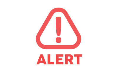 Alert vector icon