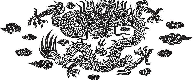 黑龙与云