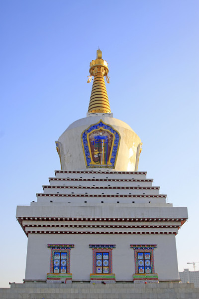 2015年2月6日，中国内蒙古自治区呼和浩特市汗宝塔建筑景观