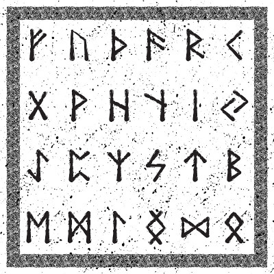 古代北欧文字的字母黑