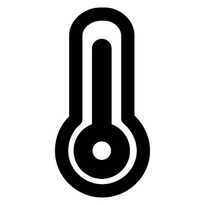 温度计图标在线条风格。