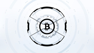 比特币加密货币矢量图