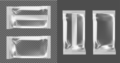 Vacuum packaging for snacks, food, chips, sugar an