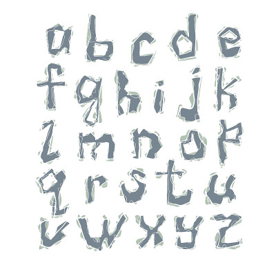 矢量字母的拉丁字母表