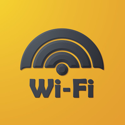 自由区wi-fi，贴纸