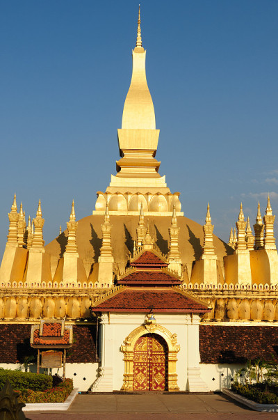 老挝，万象- Pha That Luang