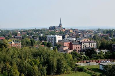波兰的Chorzow城市景观