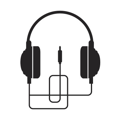 耳机音频隔离图标