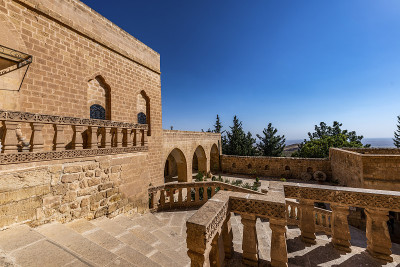Artuklu, Mardin / Turkey, 2018年6月10日。马汀的德鲁扎法修道和叙利亚