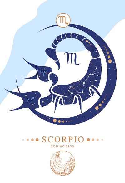 现代魔法魔法卡带有天蝎座的星座。星座的特点